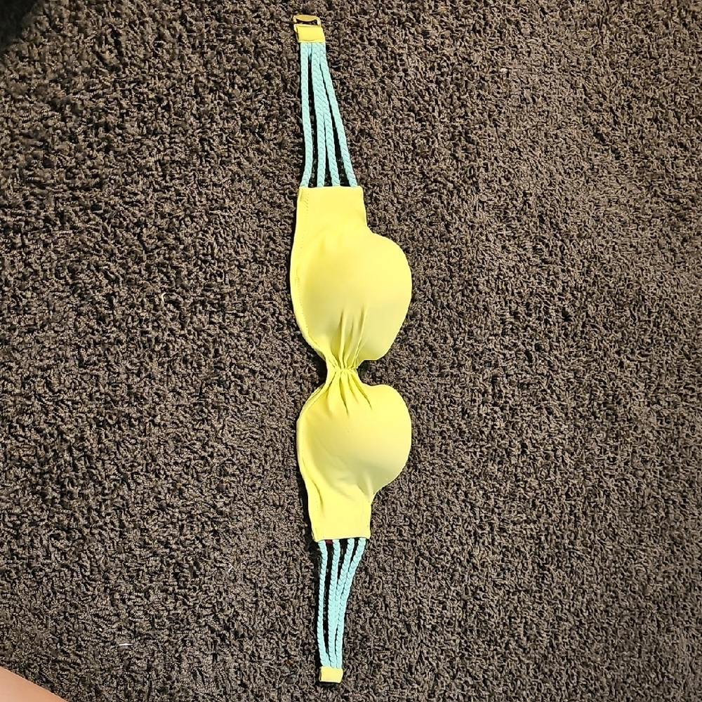 Victoria's Secret Kids Bikini Top in Yellow and Blue